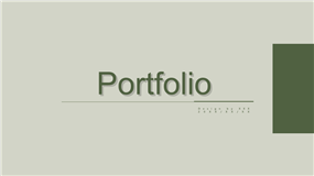 极简主义美学个人作品集展示ppt模板